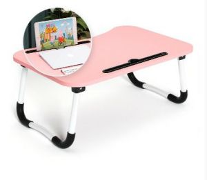 premium small Laptop computer table bed desk foldable dormitory laptop床上电脑桌简约租房懒人小桌子家用卧室折叠桌学生宿舍学习书桌