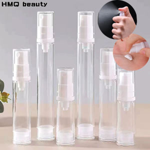 5-15ml Press Pump Bottle Refillable Vacuum Bottles Portable Lotion and Spray Dispenser Cosmetic Containers Travel Essentials