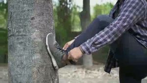 Celana Gunung Pria Panjang Mendaki Olahraga Laki Laki Dewasa Pinggang Karet Mendaki Outdoor Touring Quickdry Hitam