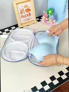 HESPR🌈กระเป๋าใส่ยกทรงซักเครื่องกระเป๋าตาข่ายบราแบบพิเศษป้องกันการเสียรูปกระเป๋าตาข่ายชุดชั้นในโพลีเอสเตอร์