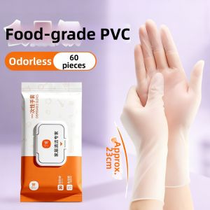 DINGQING | Doing Cooking Disposable Gloves PVC Food-Grade Thickened Durable