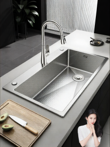 SHENYUAN | Single Basin Retrofit Stainless Steel Kitchen Sink