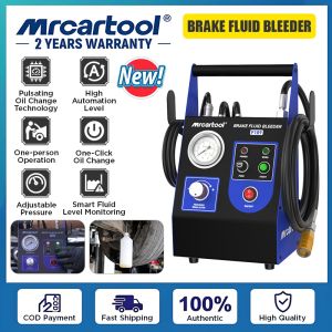 MRCARTOOL F109 เครื่องเครื่องแยกเติมน้ำมันใน เบรครถปั๊มส่งน้ำทำความสะอาดท่อขนาด220V 110V ชุดปั๊มน้ำมันดีเซลท่อแยกเบรคขวดรีไซเคิล