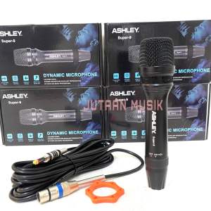 Microphone Kabel Ashley Super 9 Original Free Ring Mic Kabel Super9 Ashley Bagus ( Bisa COD )