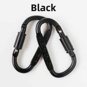 Large Aluminum Alloy D-Shaped Outdoor Climbing Hook Multi-Functional Quick Hanging Carabiner Backpack Keychain Safety Clip