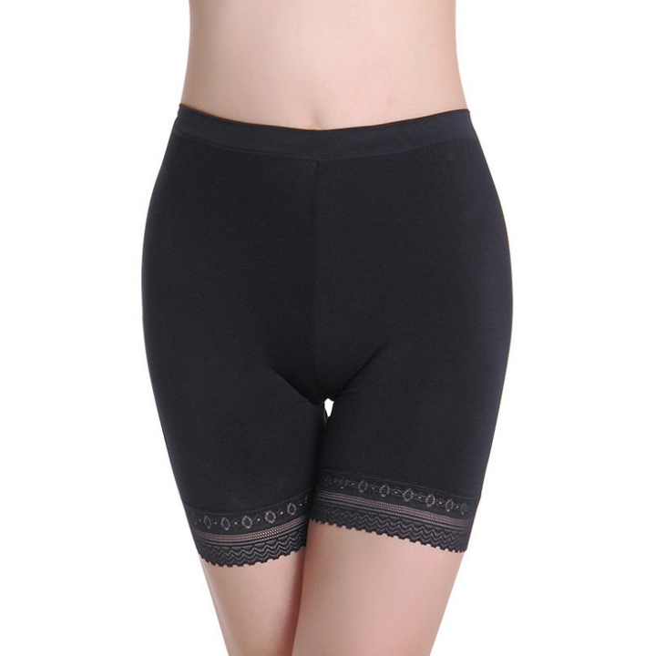 Chubby%20Girl%20Fashion%20Tape%20Non-Curg%20Three%20Or%20Five%20Points%20Safety%20Pants%20Shorts%20High%20Elastic%20Leggings%20Womens%20Underwear%20-%20Image%203