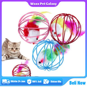 Mainan Kucing Bola Jeruji Tikus Pet Toys