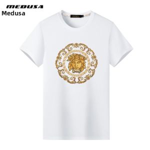 MEIDUSA | Silk Cotton High-End Rhinestoned Printed T-Shirt for Men