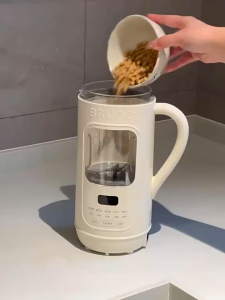 BRUNO Visible Soymilk Maker 1000ml High Speed Blender for 1-5 People 8-Blade Premium Multifunctional Food Processor Wall Breaking Machine