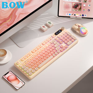 B．O．W | Wireless Bluetooth Keyboard and Mouse Set Multidevice Compatibility