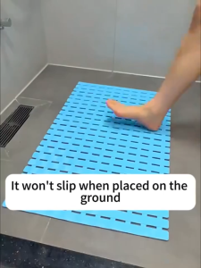 Non-slip bathroom mat PVC Bathroom door Non-Slip Floor Shower Quick Dry Carpet Drainage