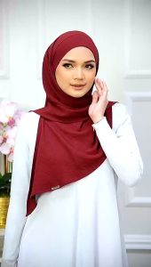 🔥🔥 Hot Arrival 🔥🔥 Elegant Muslimah Bawal Style Noor Khimar CEY Plain by Nur Fashion Outlet