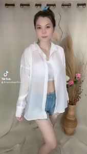 Toply Shop: Kemeja Wanita Transparan & Oversize Korean Style