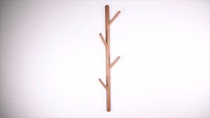 Little Carpenterr Solid Wood Wall Mounted Coat Hanger Hooks Clothes Key Hat Handbag Hooks Shelf Organizer Rack 實木壁掛衣架