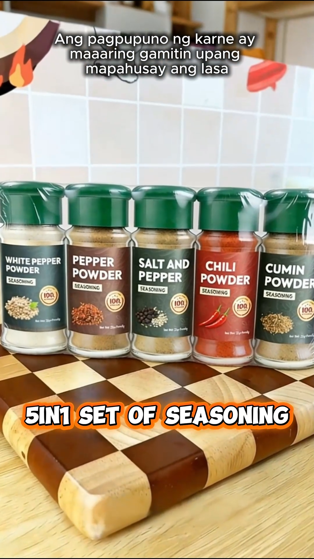 300g Seasoning Powder Complete Set White Pepper Cumin Powder Spices And Herbs Barbecue Marinade Sauce
