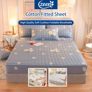 Zeen Bedsheet No Lukot No Gusot Bedsheet Fully Garterized Bedsheet Fitted Bed Sheet COTTON