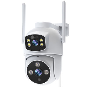 XVIM 8MP Camera An Ninh Không Dây Ống Kính Kép WiFi PTZ Tầm Nhìn Ban Đêm Chống Nước Giám Sát Tại Nhà Bảo Vệ Trong Nhà Ngoài Trời