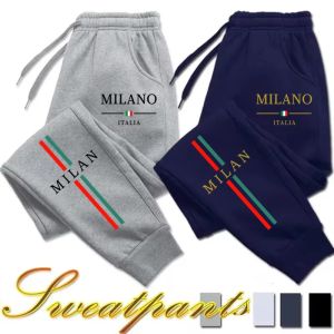 Hot Sale Milan City Printed Jogger Pants Men Women Autumn Winter Casual High Quality Outdoor Running Sports Sweatpants