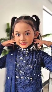 Kebaya Anak Brukat Selana Mix Payet Full - Kebaya Wisuda Anak SD Trendy Kebaya Anak Usia 5-12 Tahun Kekinian + FREE SLAYER