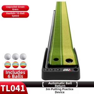 PGM GOLF | Indoor Golf Putting Trainer Mini Green Mat for Home and Office Use