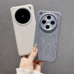 Applicable to vivo X300PRO mobile phone case half pack denim leather pattern IQOO15 matte anti-drop S30P protective case h2607069