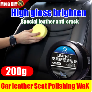 Miga DlY Leather Maintain Repair Cream Wax polish 120g for leather products shoes bags car seats polishing restoring luster moisturizing care Cleaning Stain Removal Crack Renovation Car Leather Treatment Oil leather clean polish leather care cream