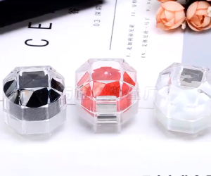 20Pcs Clear Acrylic Crystal Jewelry Storage Boxes Fashion Ring Earring Display Cases Gift Box