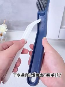 2 IN 1 Floor Seam Brush Bathroom Cleaning Brush Window Brush Groove Gap Cleaner