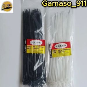 FREED Cable Ties  Tali Pengikat Kabel Ukuran 3.6 X 250 mm Isi 100 pcs