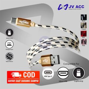 NVN-KD12 NYLON KABEL DATA NANVAN KABEL CHARGER ALL TIPE HP