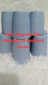 Blue Cat Wheat Straw Water Cup Drinking cups household cups simple  toothbrush  mouthwash Pastel Cups Plastic Cup Tumblers Drinkware Matte Stylish Sturdy Grey