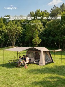 SUNNY FEEL | Quick Setup Waterproof Camping Tent For Overnight Outdoor Use Sunscreen