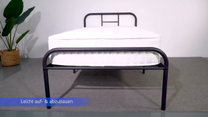 [โครงสร้างใหม่] เตียงเหล็ก3.5ฟุต เตียงนอน เหล็กกลม เตียงเหล็กหัวตรง แบบอย่างหนา รุ่น หัวเหลี่ยม เลือกได้ โครงเตียงแข็งแรง รับประกัน 10 ปี