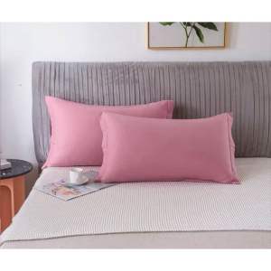 Plain Color and Plain White Pillow Case 2pcs per pack cotton with Border(18x28&20x30 inches)