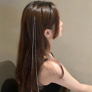 Rhinestone Chain Streamline Barrettes Womens Summer Internet Celebrity Dreadlocks Braided Hair Embellished Headdress Tassel Hair Accessories Hair Band Tie Hair Accessories