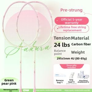 fitlook | Ultra Light Full Carbon Fiber Beautiful Pale Apricot Color Sports Racket