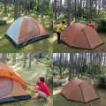 Tendaki tenda camping kapasitas 4 orang borneo 4. 