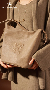 David Jones กระเป๋าถือปารีสสำหรับผู้หญิงกระเป๋าทรงสี่เหลี่ยมมีหูหิ้วสะพายไหล่มือจับด้านบนกระเป๋าถือกระเป๋าสะพายไหล่สำหรับสตรีกระเป๋าช้อปปิ้งใบใหญ่กระเป๋าสะพาย