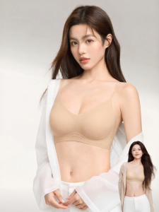 Secret World | Womens Fine Straps Invisible Seamless Push-up Bra