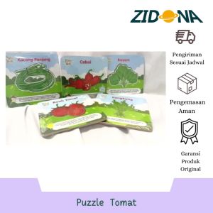 Puzzle Tomat Rabbit&Turtle Bahan MDF
