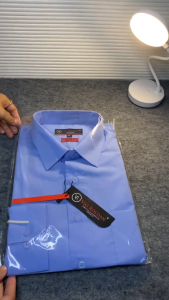 VIODAN Kemeja Polos Slim fit Lengan Panjang Pria Kemeja Kerja Kantor Formal Bahan Katun Hem Putih