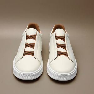 Casual Leather Shoes Mens Star Luxury Business Trend Invisible Heightening Shoes 5cm Top Layer Cowhide Leisure Fashionable