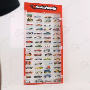 RAK HOTWHEELS ACRYLIC ISI 64 DENGAN LOGO MODEL PORTRAIT SKALA 1:64