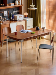 WEISHA | Real Wood Long Rectangular Dining Table