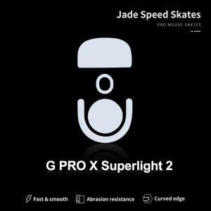 Jade Speed PTFE Mouse Skates for Logitech G Pro X Superlight 2 Rounded Edges Ultra Smooth Replacement Feet