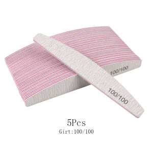 5/10Pcs Professional Nail File Buffer Polisher Accesorios Boat Polishing Sanding Buffing 80/100/150/180 Manicure Care Tools