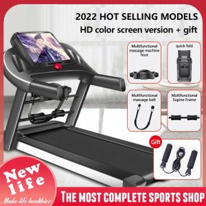 Newlife 3.5HP treadmill luxury thread mill exercise machine 10.1 Inches High-definition Color Screen Threadmill Upgraded 59CM running belt Bluetooth Function 1-13km/h speed Adjustment easy foldable treadmill exercise（Authentic guarantee + Gift