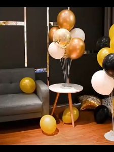 ส่งจากไทย ฐานตั้งลูกโป่ง ขาตั้งลูกโป่ง พลาสติกใส (ลูกโป่งซื้อแยก) ก้านลูกโป่งตั้งพื้น (Balloon Stand - no balloons included) วันเกิด