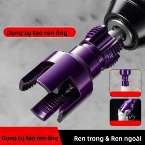 Bộ Dụng Cụ Taro Ren Ống Hình Lục Giác Với Mũi Taro Và Khuôn Taro Bằng Thép Hợp Kim Để Taro Ren Trong Và Ngoài Phụ Kiện Dụng Cụ Điện Tự Làm Tại Nhà