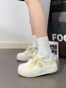 Warrior | Breathable Fall Thick Sole Colorful Lace-up Casual Shoes Round Head